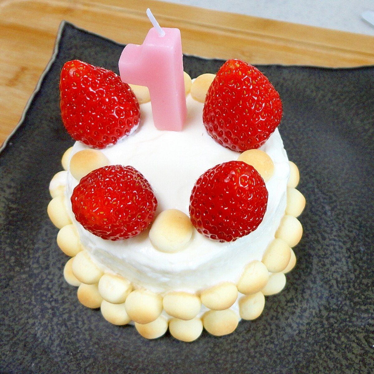 1歳の誕生日に 赤ちゃん用ケーキ レシピ 作り方 By Dream Mika 楽天レシピ
